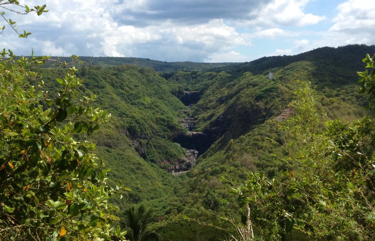 Вид на 7 водопадов со смотровой площадки